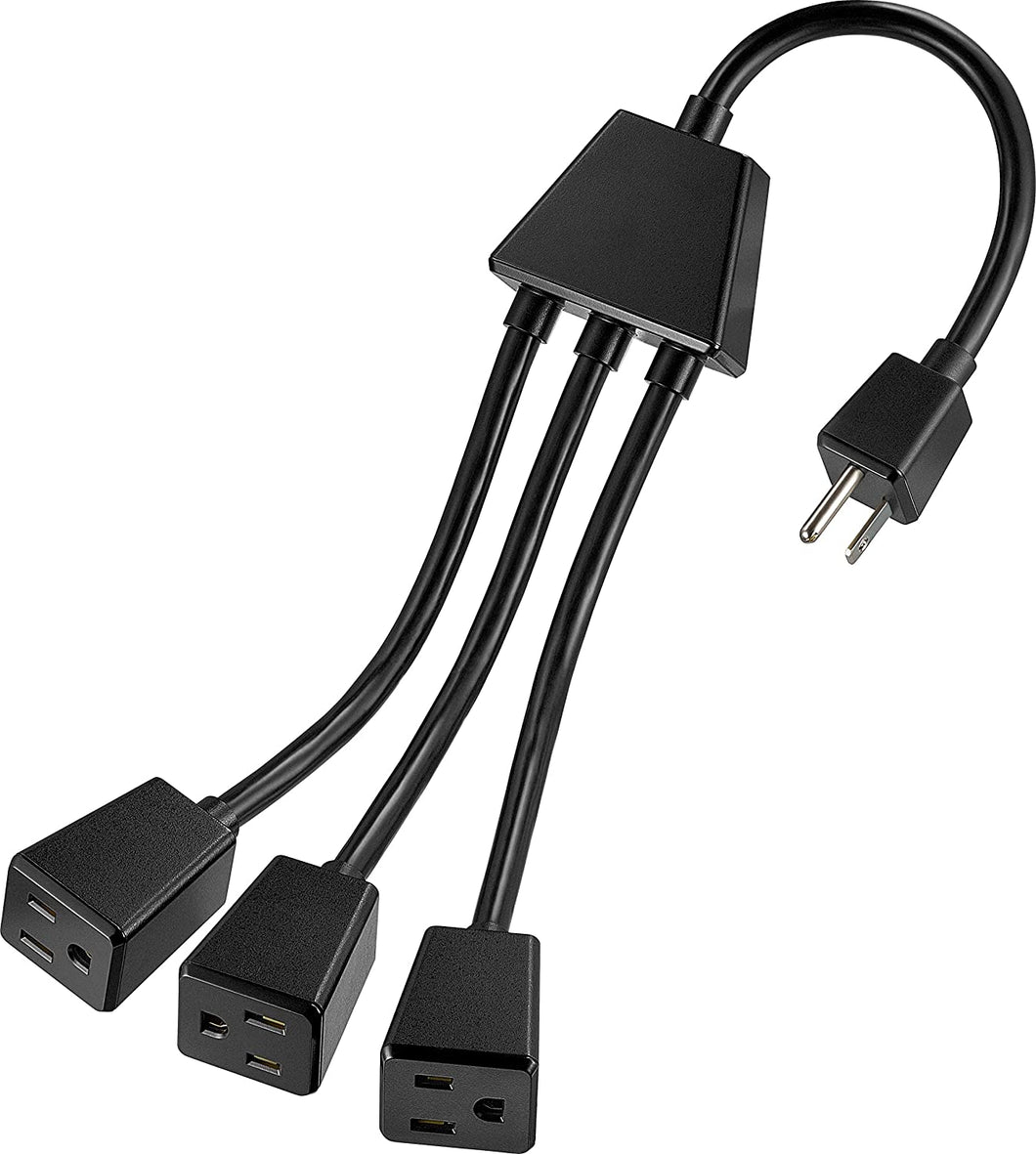 Insignia - 3 Plug Outlet Saver - Black