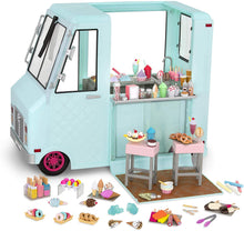 Load image into Gallery viewer, Our Generation Dolls Sweet Stop Ice Cream Truck for Dolls, 18"