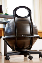 Load image into Gallery viewer, Gaiam Ultimate Balance Ball Chair (Standard or Swivel Base Option) - Premium Exercise Stability Yoga Ball Ergonomic Chair for Home and Office Desk - 52cm Anti-Burst Ball, Air Pump, Exercise Guide