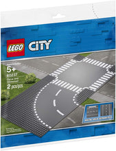 Load image into Gallery viewer, LEGO City Curve and Crossroad 60237 Building Kit (2 Pieces)