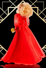 Load image into Gallery viewer, Barbie Collector Mattel 75th Anniversary Doll in Red Chiffon Gown, Blonde