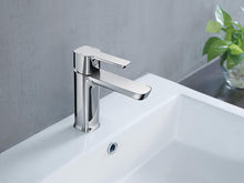 Load image into Gallery viewer, Delta Faucet Modern Single-Handle Bathroom Faucet with Drain Assembly, Chrome 581LF-PP