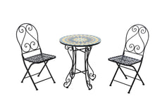 Load image into Gallery viewer, Sunjoy 3 Piece Classic Iron Bistro Set