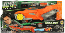 Load image into Gallery viewer, Blip Toys Street Shots Triple Shot Blaster Vehicle Set