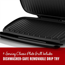 Load image into Gallery viewer, George Foreman 9-Serving Basic Plate Electric Grill and Panini Press, 144-Square-Inch, Platinum, GR2144P