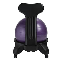Load image into Gallery viewer, Gaiam Classic Balance Ball Chair – Exercise Stability Yoga Ball Premium Ergonomic Chair for Home and Office Desk with Air Pump, Exercise Guide and Satisfaction Guarantee