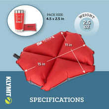 Load image into Gallery viewer, Klymit Pillow X Inflatable Camping &amp; Travel Pillow
