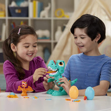 Load image into Gallery viewer, Play-Doh Dino Crew Crunchin' T-Rex Toy for Kids 3 Years and Up with Funny Dinosaur Sounds and 3 Eggs, 2.5 Ounces Each, Non-Toxic