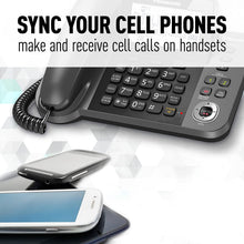 Load image into Gallery viewer, PANASONIC Corded / Cordless Phone with Link2Cell Bluetooth and Answering Machine