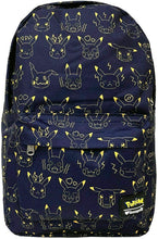 Load image into Gallery viewer, Loungefly x Pikachu Expressions Print Nylon Backpack