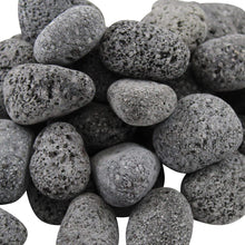 Load image into Gallery viewer, Margo Garden Products DFBLP2-20 Dragon Glass Lava Pebbles, 20 lb, Black