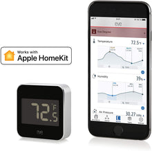 Load image into Gallery viewer, Eve Degree - Connected Weather Station for tracking temperature, humidity &amp; air pressure; IPX3 water resistance, display, no bridge necessary, Bluetooth Low Energy (Apple HomeKit)