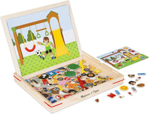 Load image into Gallery viewer, Melissa &amp; Doug Wooden Magnetic Matching Picture Game With 119 Magnets and Scene Cards