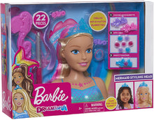 Load image into Gallery viewer, Barbie Dreamtopia Mermaid Styling Head, 22 Pieces