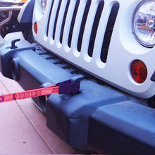 Load image into Gallery viewer, Tow &amp; Recovery Strap 1"x15' 7,000 lb (USA!) with Hook &amp; Loop Storage Fastener