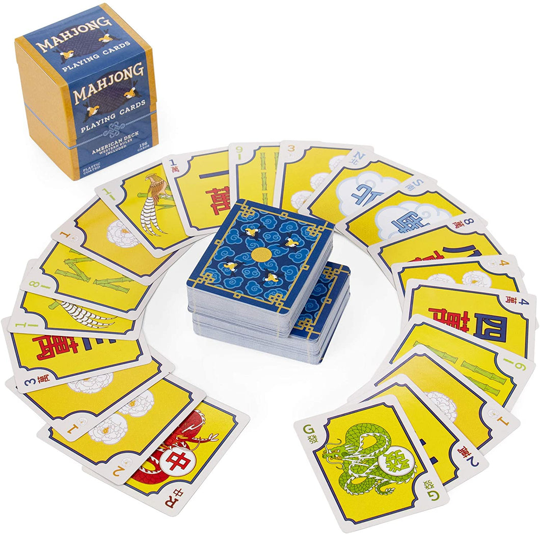 American Mahjong Card Game – The Classic Chinese Tile Game in Playing Card Form - 156-Card Deck for Chinese and Western Game Play - Includes Rules and Travel-Size Deck Box Storage