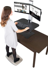 Load image into Gallery viewer, Victor DC400 High Rise Collection 1 Monitor Electric Sit Stand Desk Converter with Easy Tap Technology - Turn Your Desk into a Standing Desk with a Single Push of a Button