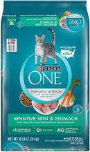 Load image into Gallery viewer, Purina ONE Sensitive Skin &amp; Stomach With Real Turkey, Natural Adult Dry Cat Food