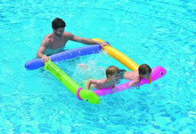 Load image into Gallery viewer, Pool Central Pack of 2 Dinosaur Twisty Tube Inflatable Swimming Pool Toys, Purple/Yellow, 63"