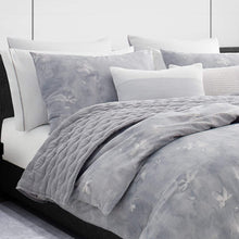 Load image into Gallery viewer, Vera Wang Ghost Flower Duvet Cover, Queen, Blue Lavender