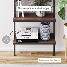 Load image into Gallery viewer, Nathan James Theo 5-Shelf Wood Ladder Bookcase