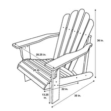 Load image into Gallery viewer, Shine Company 4611AQ Westport Adirondack Chair, Aqua