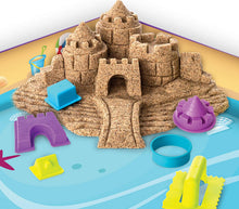 Load image into Gallery viewer, Kinetic Sand, Beach Day Fun Playset with Castle Molds, Tools, and 12 oz. of Kinetic Sand for Ages 3 and Up