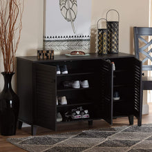 Load image into Gallery viewer, Baxton Studio Warren Shoe-Storage Cabinet, Espresso