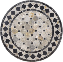 Load image into Gallery viewer, Home Styles Small Outdoor Bistro Table with Marble Tiles Design Table Top Constructed From Powder Coated Steel