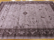 Load image into Gallery viewer, Unique Loom La Jolla Collection Tone-on-Tone Traditional Purple Area Rug (7' 0 x 10' 0)