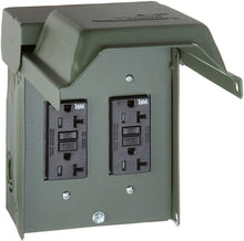 Load image into Gallery viewer, GE ENERGY INDUSTRIAL SOLUTIONS U012010GRP 2GFI Backyard Power Outlet