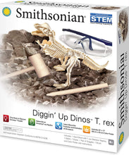 Load image into Gallery viewer, Smithsonian Diggin' Up Dinosaurs T-Rex Plastic Skeleton Set Educational,Fun,Science,Archeological Playset for Kids Age 8 up