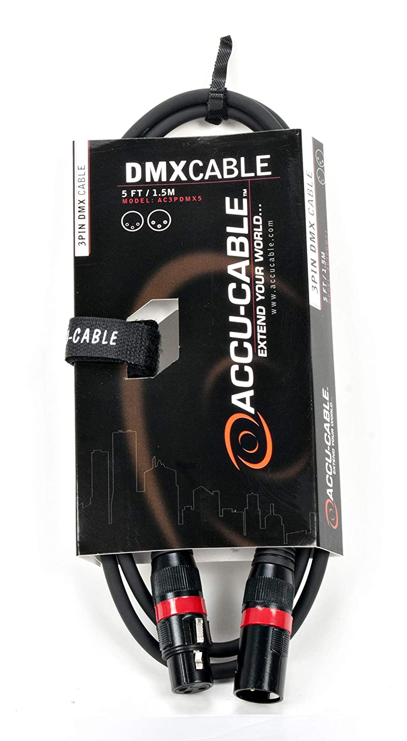 Accu Cable Ac3Pdmx5 Five Foot 3 Pin True Dmx Cable