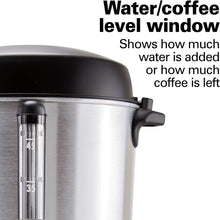 Load image into Gallery viewer, Hamilton Beach 45 Cup Fast Brew Coffee Urn and Hot Beverage Dispenser, Stainless Steel (40521)