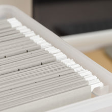 Load image into Gallery viewer, IRIS USA UCB-HFB Letter Size Portable WEATHERTIGHT File Box, 19 Quart, Clear