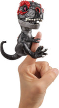 Load image into Gallery viewer, Untamed Jailbreak T-Rex Playset by Fingerlings - Infrared (Black &amp; Red) - Interactive Collectible Dinosaur - by WowWee