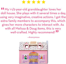 Load image into Gallery viewer, Melissa &amp; Doug Fold and Go Wooden Dollhouse