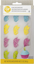 Load image into Gallery viewer, Wilton 12 Count Butterfly Icing Decorations