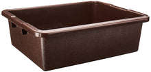 Load image into Gallery viewer, Rubbermaid Commercial Products FG335100BRN Standard Bus/Utility Box, 7.125 Gal, Brown