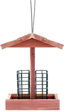 Load image into Gallery viewer, Worth Garden Cedar Bird Feeder with Double Suet Holder