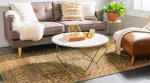 Load image into Gallery viewer, Unique Loom Voyage Collection Traditional Oriental Classic Green Area Rug (3' 3 x 5' 3)