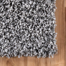 Load image into Gallery viewer, nuLOOM Cozy Soft &amp; Fluffy Solid Shag Area Rug, 4' x 6', Silver
