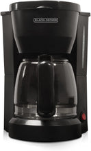 Load image into Gallery viewer, BLACK+DECKER 5-Cup Coffeemaker, Black, DCM600B
