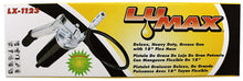 Load image into Gallery viewer, Lumax LX-1123 Black Heavy Duty Deluxe Lever Grease Gun with 18" Flex Hose and Coupler