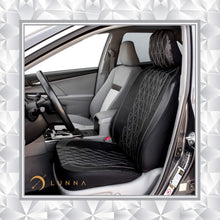 Load image into Gallery viewer, Pilot Automotive Swarovski Wavy Stitch Seat Cover Black