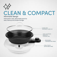 Load image into Gallery viewer, Aroma Housewares ASP-137B 3-Quart/10-inch 3-in-1 Super Pot with Grill Plate