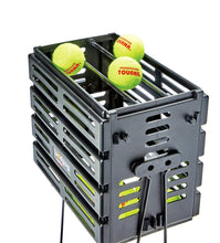 Load image into Gallery viewer, Tourna Ballport Tennis Ball Hopper Holds 80 Balls Durable and Lightweight – Black