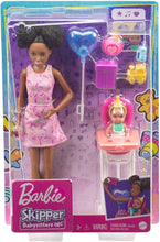 Load image into Gallery viewer, Barbie Skipper Babysitters Inc. Dolls &amp; Playset with Babysitting Skipper Doll, Color-Change Baby Doll, High Chair &amp; Party-Themed Accessories for Kids 3 to 7 Years Old