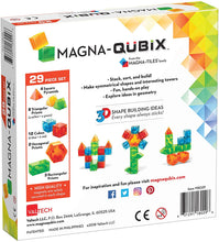 Load image into Gallery viewer, Magna-Qubix 29-Piece Clear Colors Set – The Original, Award-Winning Magnetic 3D Building Shapes – Creativity and Educational – STEM Approved