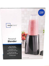 Load image into Gallery viewer, Mainstays Black Personal Blender with Blend-and-Go Travel Cup, Capacity of 15 Oz